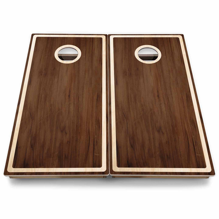 Rustic Wood Cornhole Boards - Backyard Series