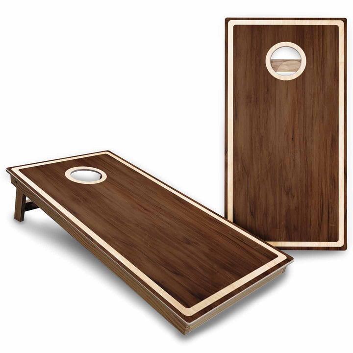 Rustic Wood Cornhole Boards - Backyard Series