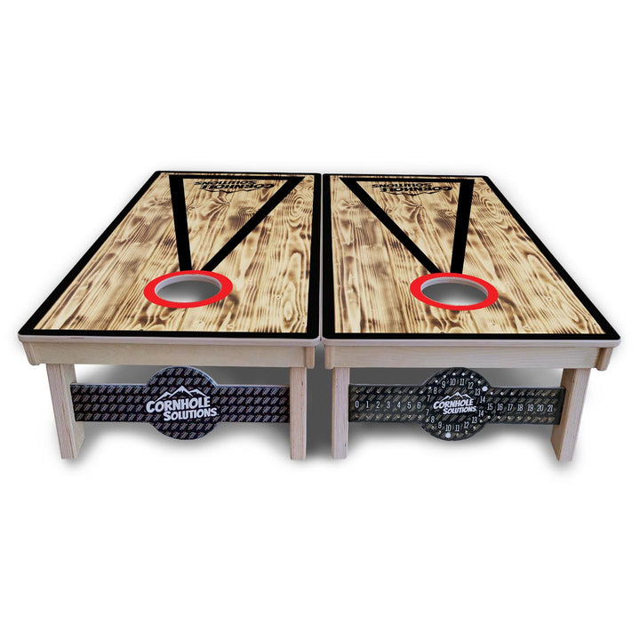 Burnt Triangle CS Logo Cornhole Boards - Professional Tournament Series