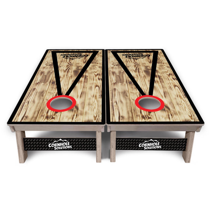 Burnt Triangle CS Logo Cornhole Boards - Professional Tournament Series