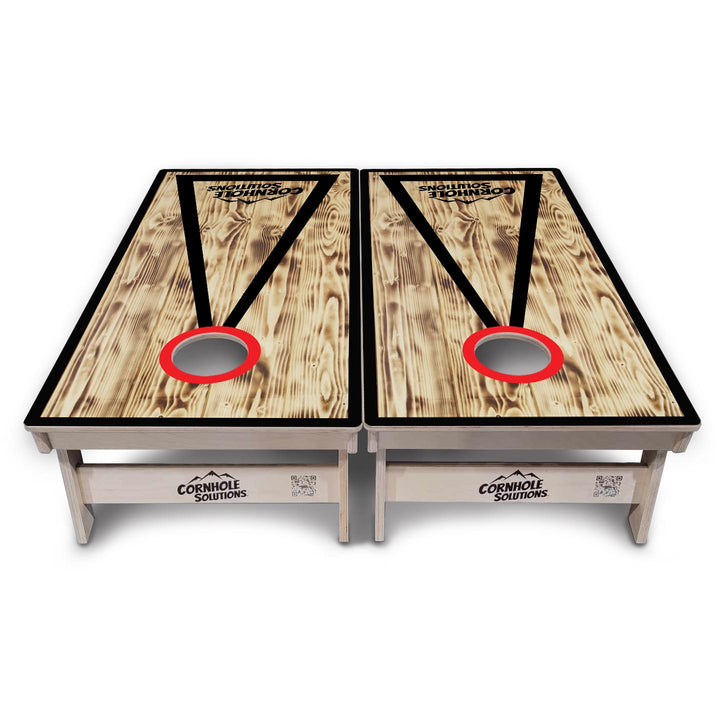 Burnt Triangle CS Logo Cornhole Boards - Professional Tournament Series
