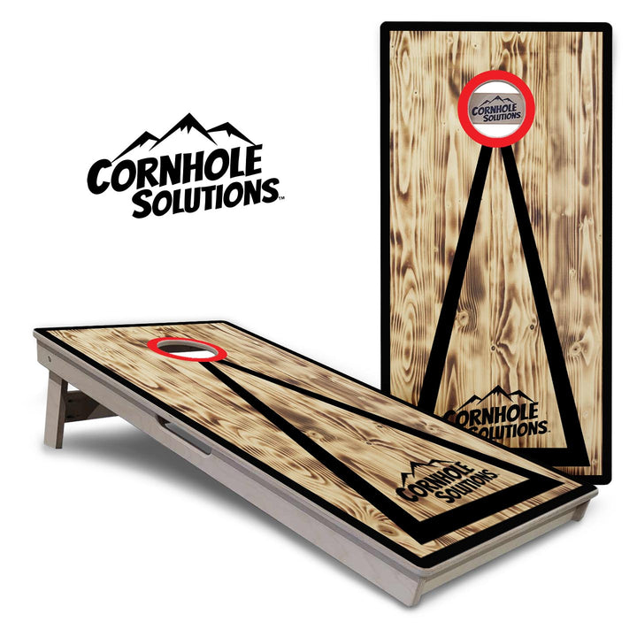 Burnt Triangle CS Logo Cornhole Boards - Professional Tournament Series