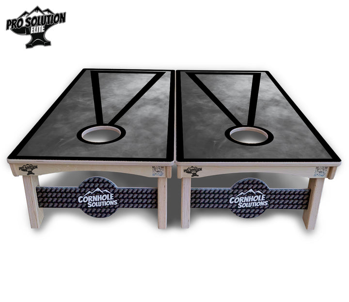 Smoke Triangle Cornhole Boards - Pro Solution Elite Series