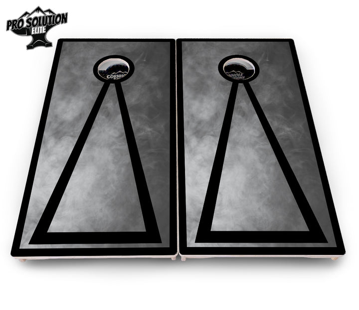 Smoke Triangle Cornhole Boards - Pro Solution Elite Series