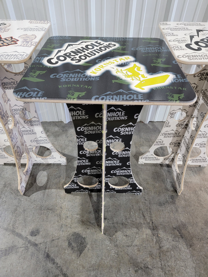 Custom Flatpack Table - Bar-Height, Easy Assembly