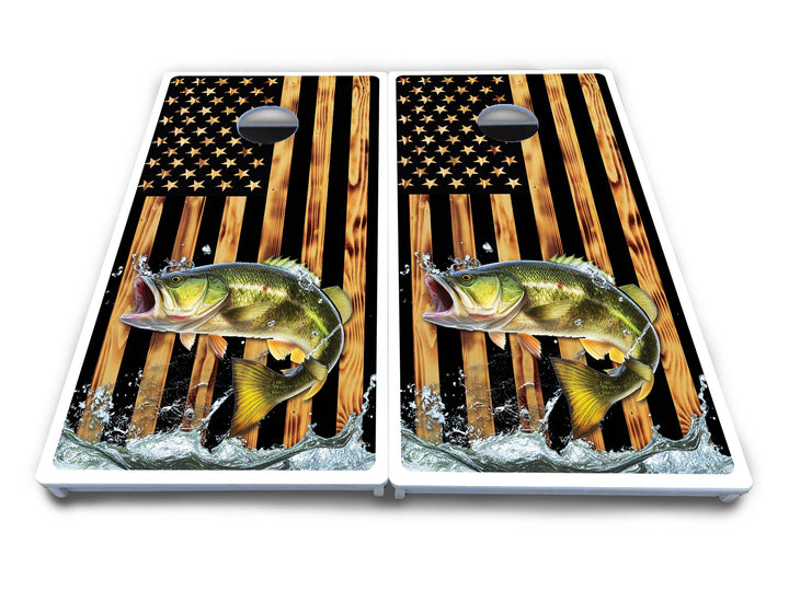 Colorful Deer & Fish Cornhole Boards - All Weather Series