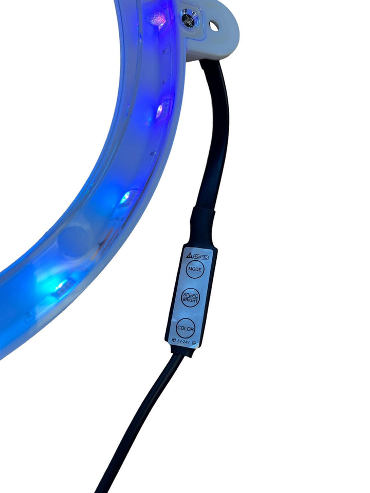 LED Cornhole Light Ring Set (Pair) – 20 Color Modes