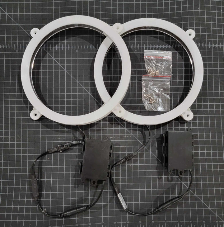 LED Cornhole Light Ring Set (Pair) – 20 Color Modes