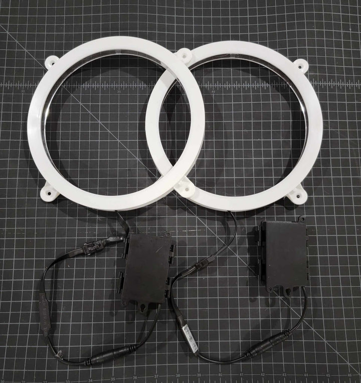 LED Cornhole Light Ring Set (Pair) – 20 Color Modes