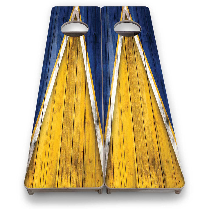 Training Skinny Boards - Sports Theme - Yellow & Blue