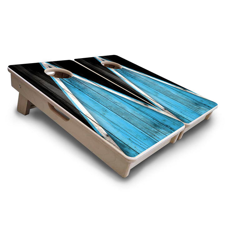 Sky Blue Triangle - Mini or Vacation Size Cornhole Boards