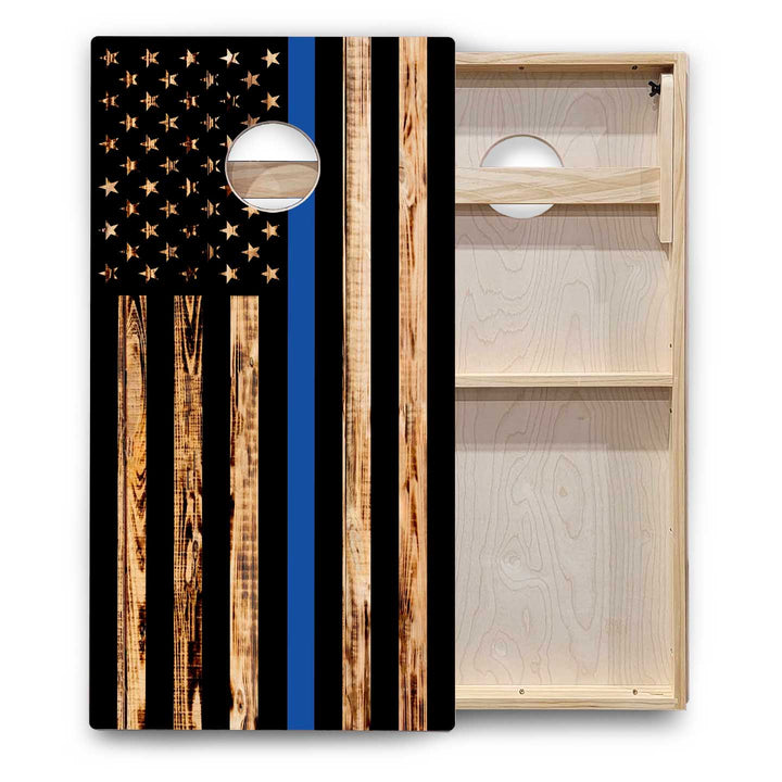 Burnt Flag Cornhole Boards - Backyard Series
