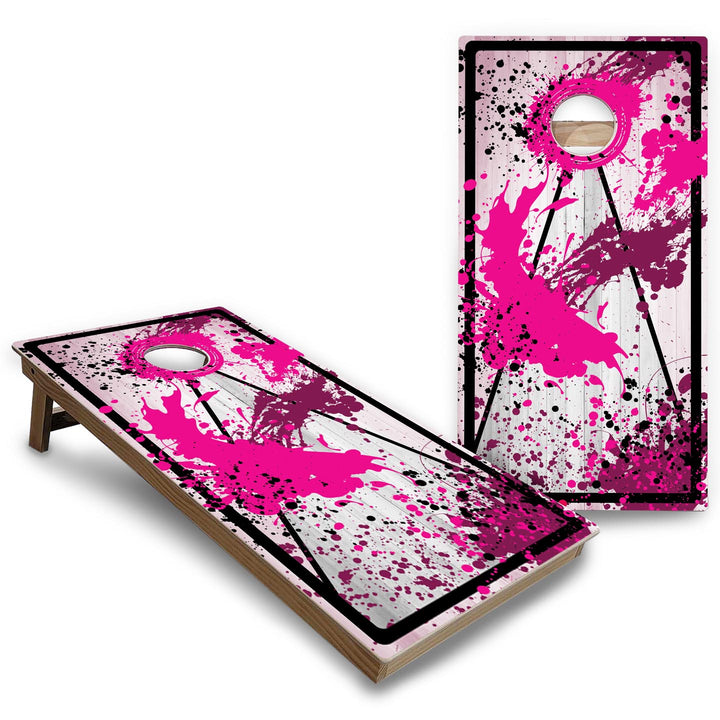 Paint Splatter Cornhole Boards - Backyard Series