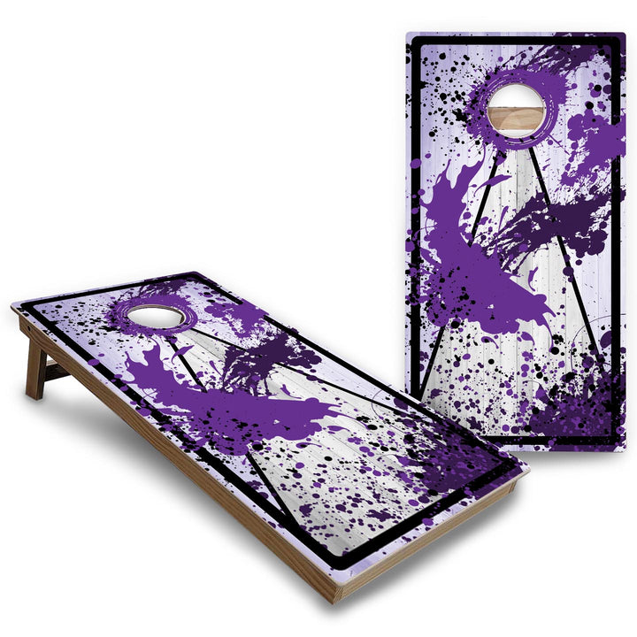 Paint Splatter Cornhole Boards - Backyard Series