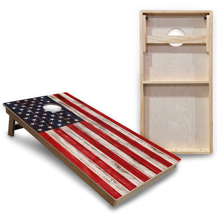US Flag Cornhole Boards - Backyard Series