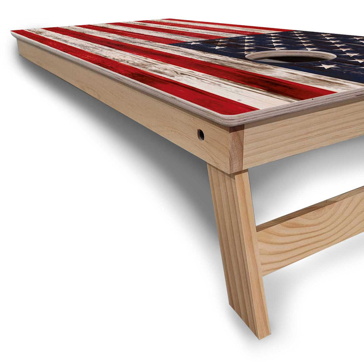 US Flag Cornhole Boards - Backyard Series