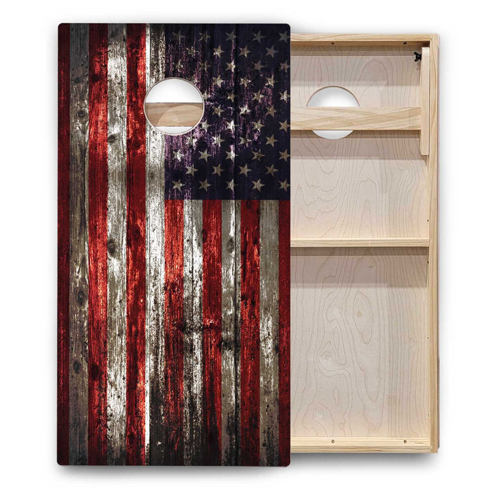 US Flag Cornhole Boards - Backyard Series