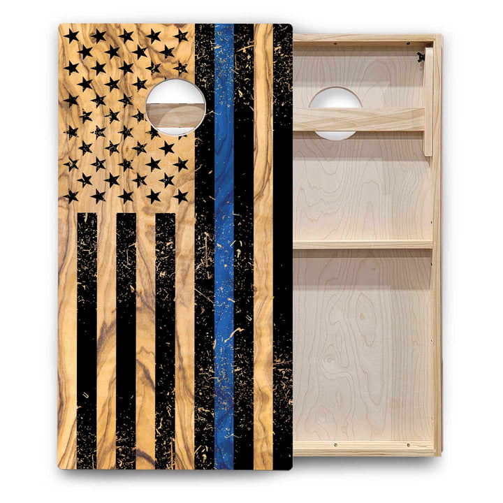 Burnt Flag Cornhole Boards - Backyard Series