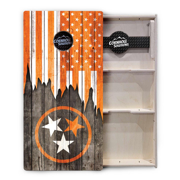Orange TN Flag Cornhole Boards - Professional Tournament Series