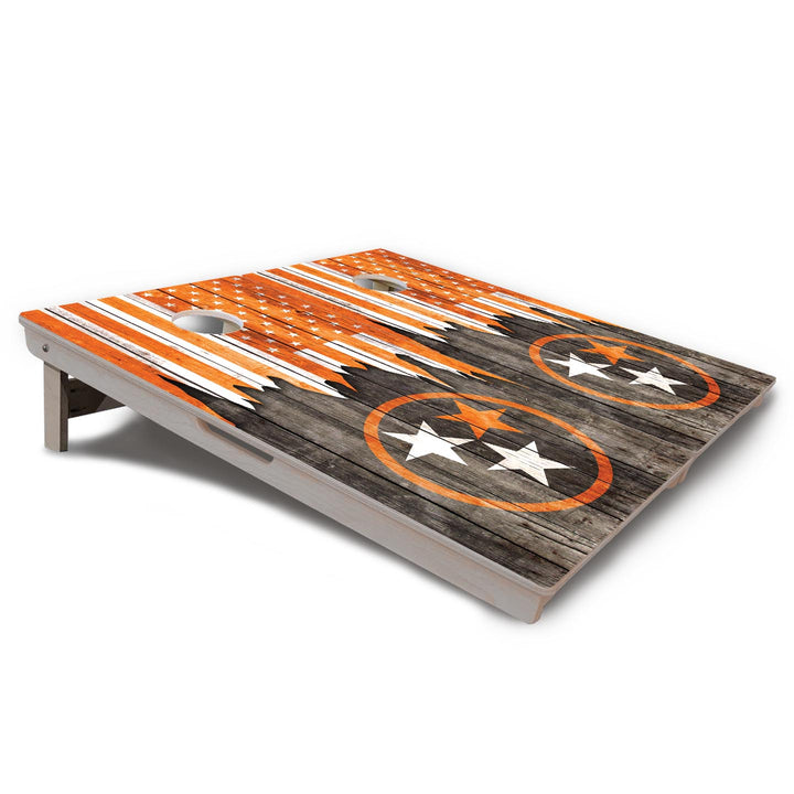 Orange TN Flag Cornhole Boards - Professional Tournament Series