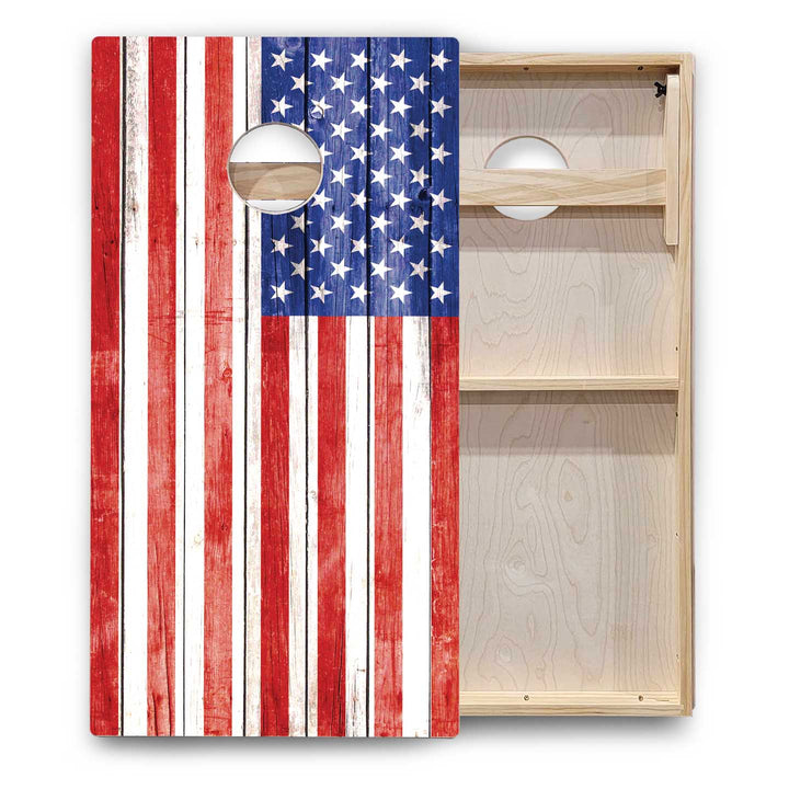 US Flag Cornhole Boards - Backyard Series