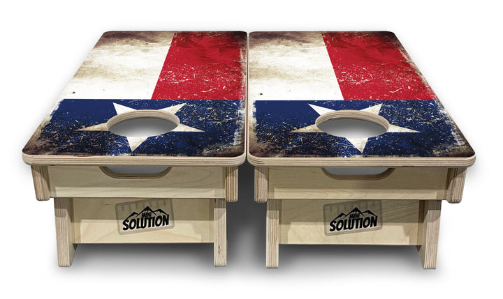 Texas Distressed Flag - Mini or Vacation Size Cornhole Boards