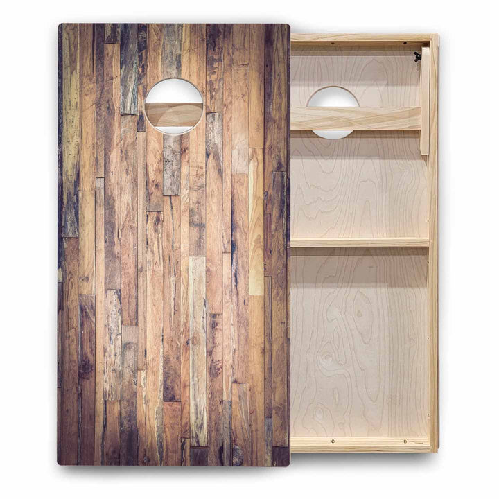 Rustic Wood Cornhole Boards - Backyard Series