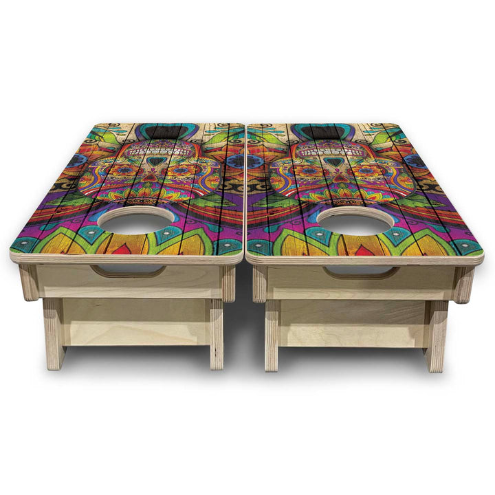 Sugar Skull - Mini or Vacation Size Cornhole Boards