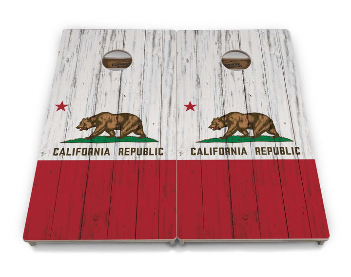 California Flag Cornhole Boards - Professional Tournament Series