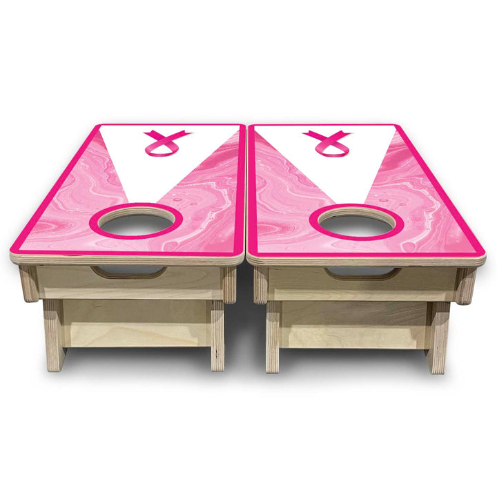 Cancer Awareness - Mini or Vacation Size Cornhole Boards