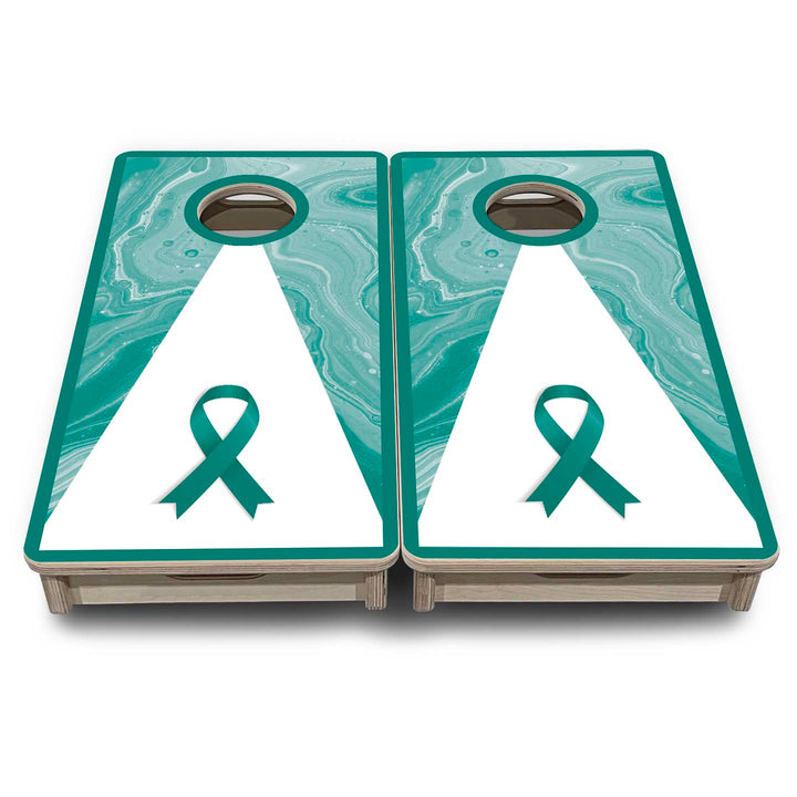 Cancer Awareness - Mini or Vacation Size Cornhole Boards