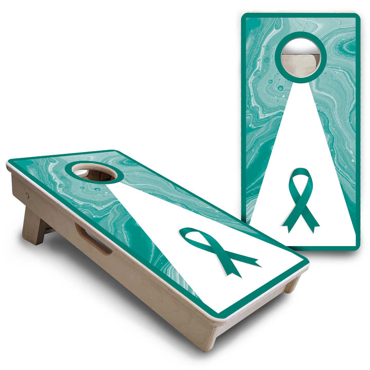 Cancer Awareness - Mini or Vacation Size Cornhole Boards