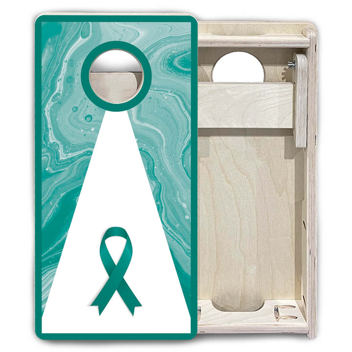 Cancer Awareness - Mini or Vacation Size Cornhole Boards
