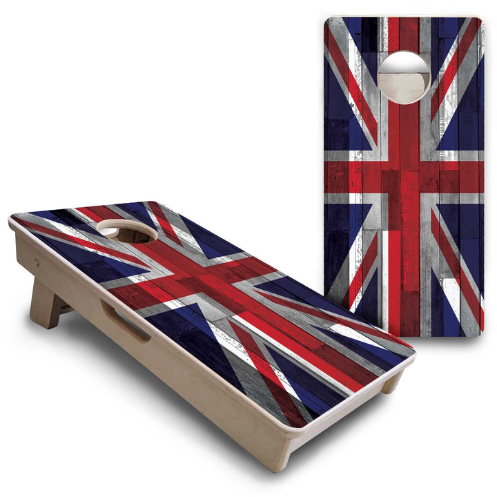 USA / Canada / Union Jack Plank Flag - Mini or Vacation Size Cornhole Boards