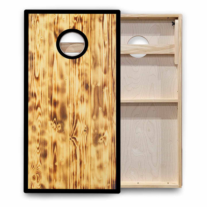 Rustic Wood Cornhole Boards - Backyard Series