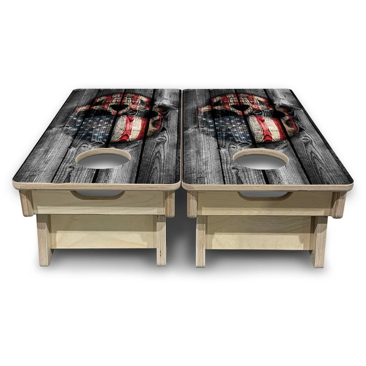 Skull Flag - Mini or Vacation Size Cornhole Boards