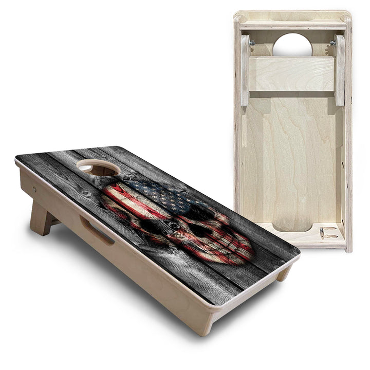 Skull Flag - Mini or Vacation Size Cornhole Boards