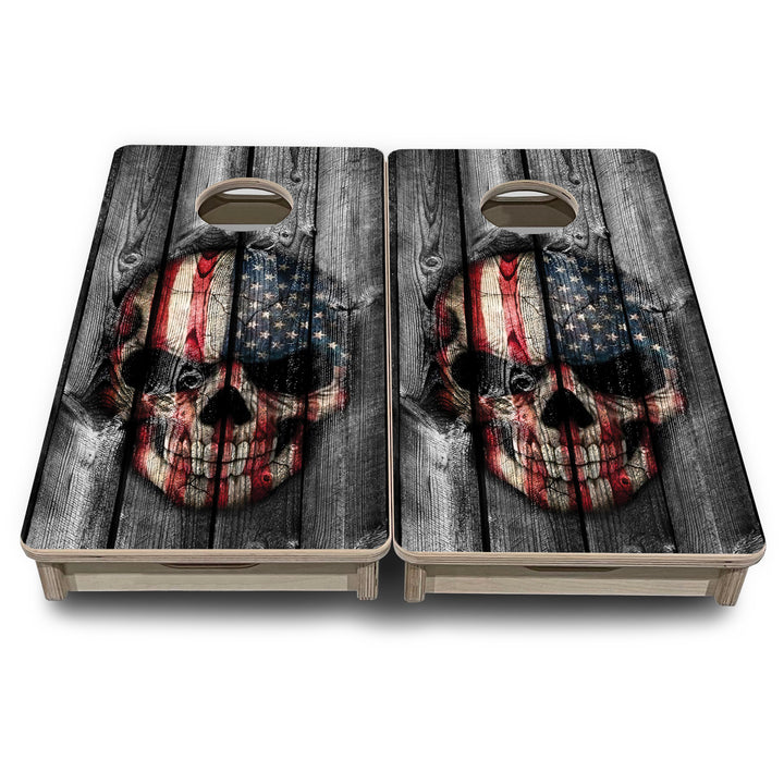 Skull Flag - Mini or Vacation Size Cornhole Boards