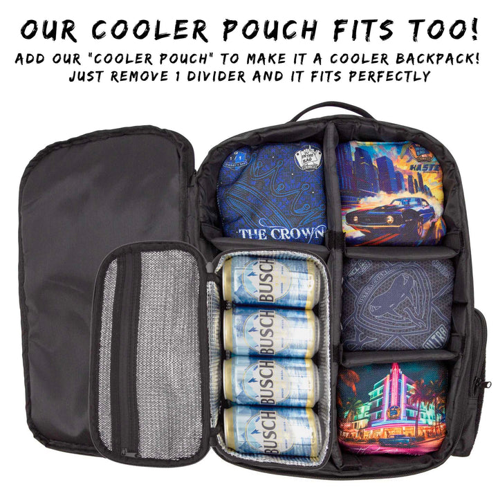 Cornhole Backpack for 8 Sets of Bags