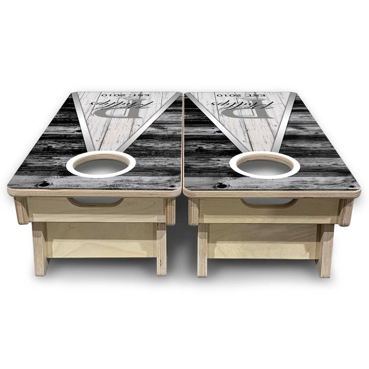 Wedding Triangle - Mini or Vacation Size Cornhole Boards