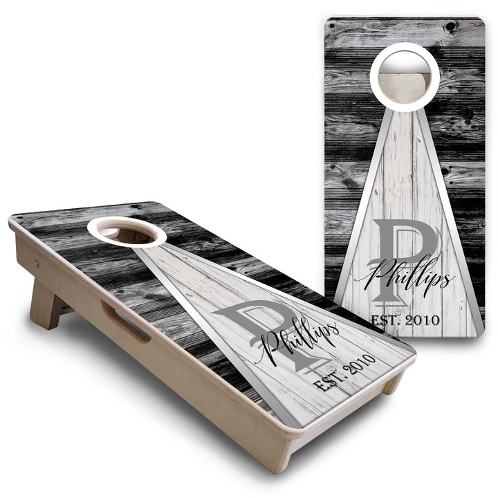 Wedding Triangle - Mini or Vacation Size Cornhole Boards