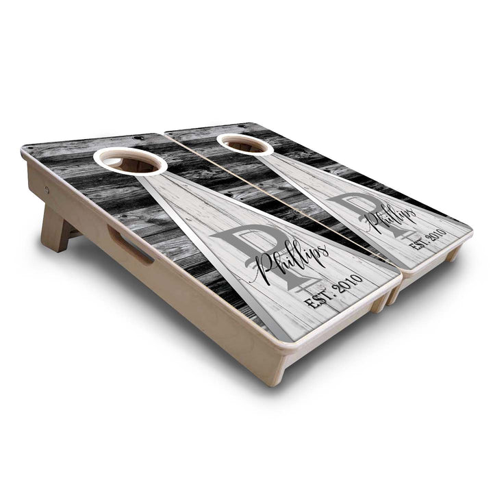 Wedding Triangle - Mini or Vacation Size Cornhole Boards