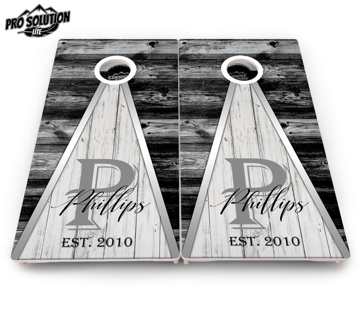 Wedding Triangle Cornhole Boards - Pro Solution Lite Series