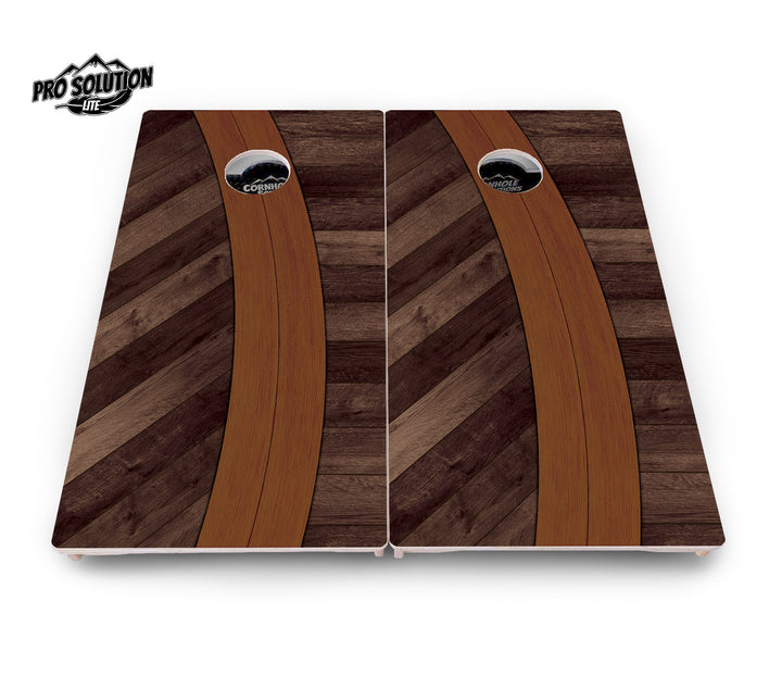 Curved Wood Cornhole Boards - Pro Solution Lite Series