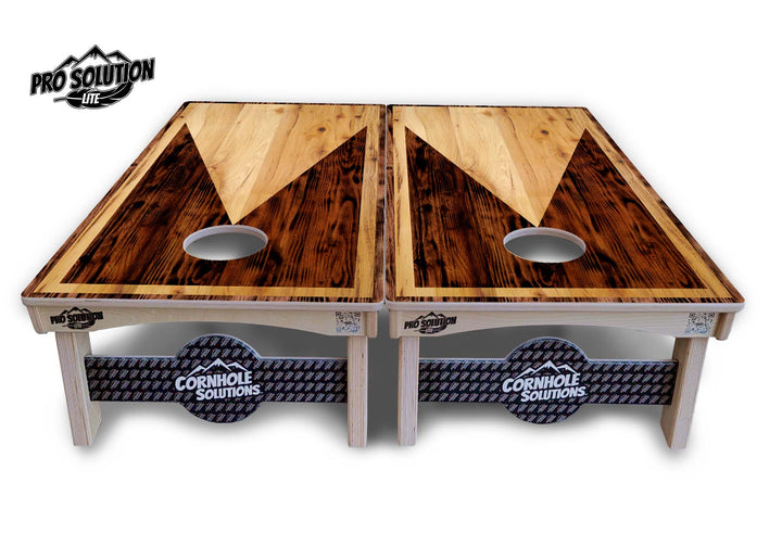 Wooden Triangle Cornhole Boards - Pro Solution Lite Series