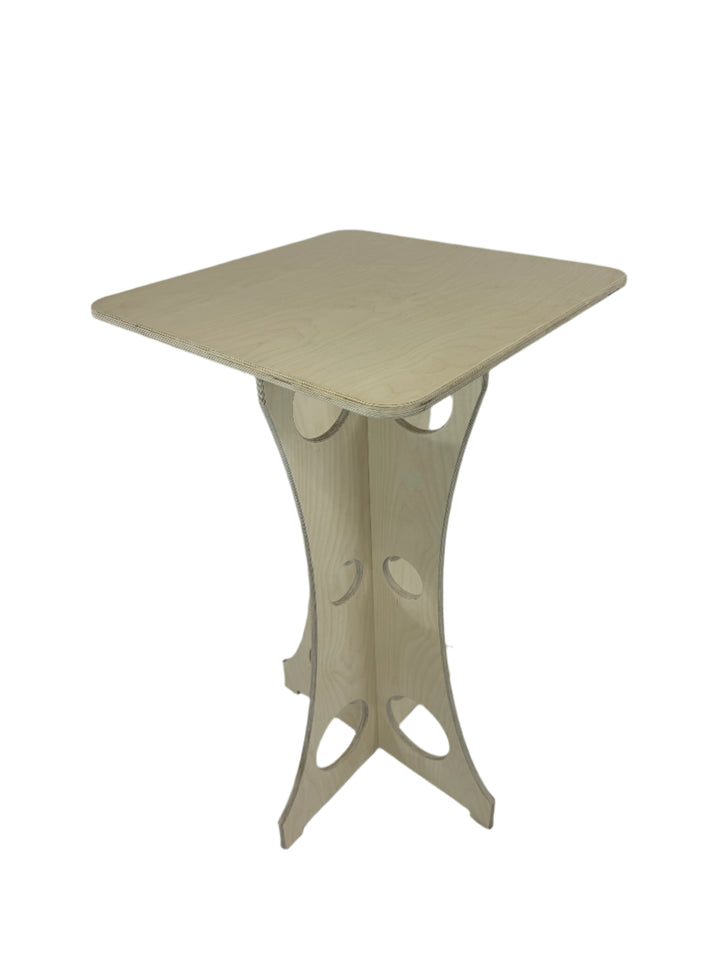 Plain Flatpack Table - Bar-Height, Easy Assembly