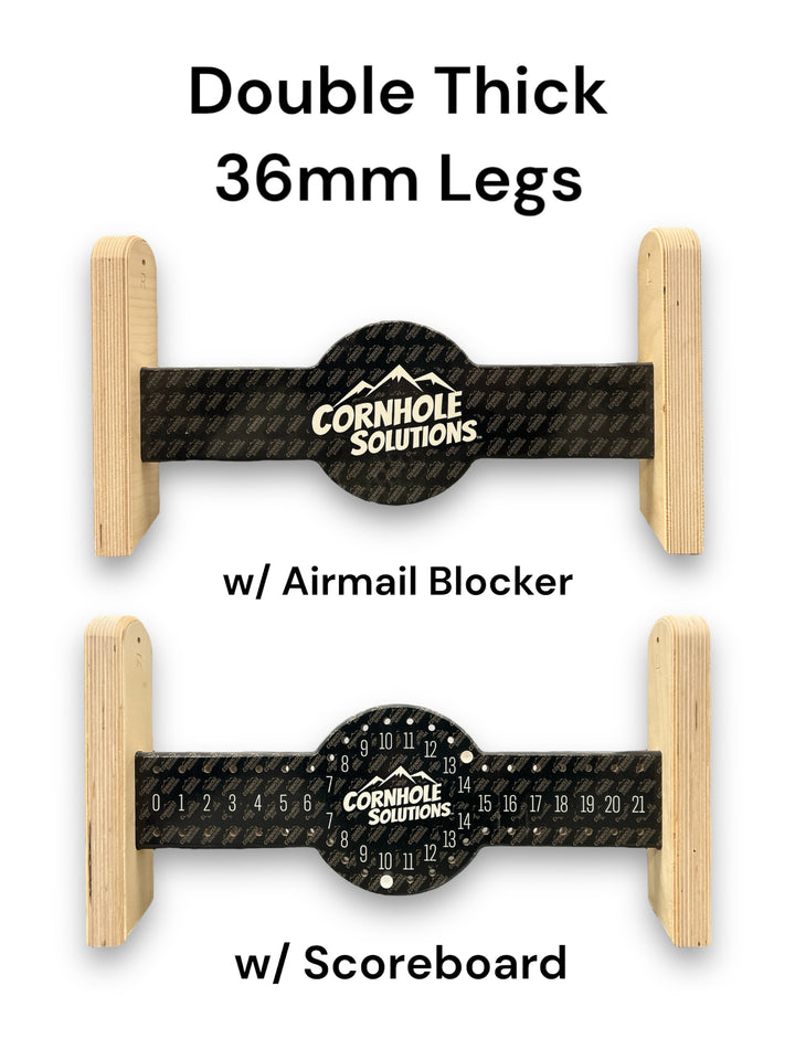 Retro Wood Lines Cornhole Boards - Professional Tournament Series