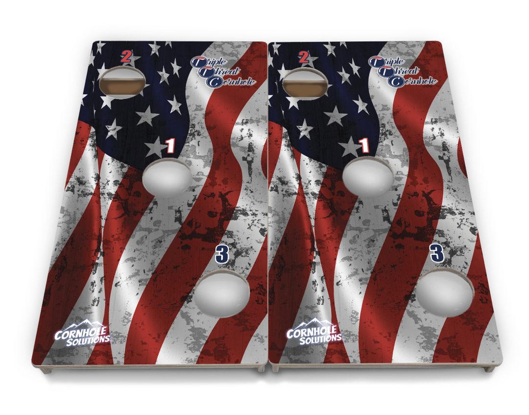 Triple Threat Cornhole Boards (24x48, 3 holes)