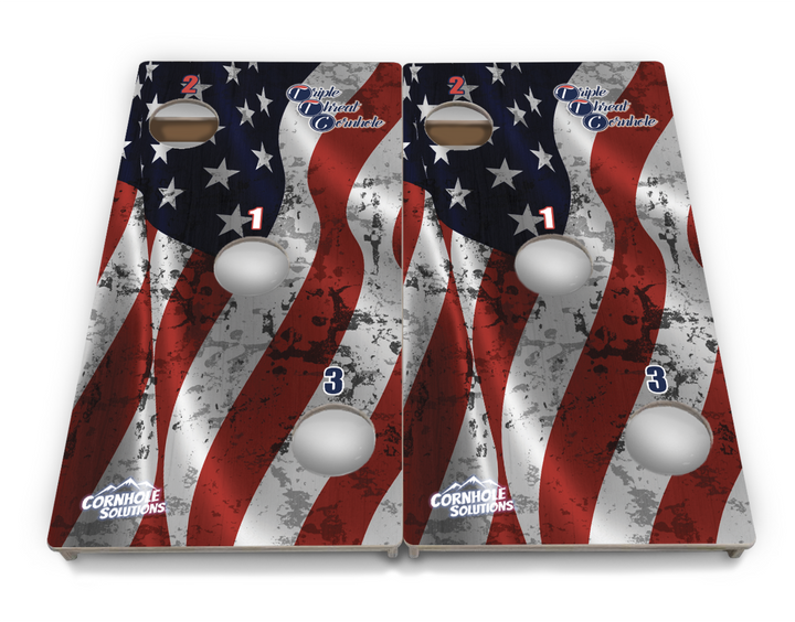 Triple Threat Cornhole Boards (24x48, 3 holes)