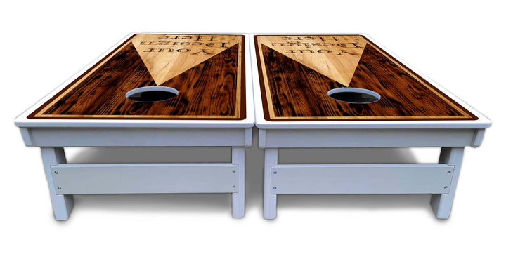 Custom Wooden Triangle Cornhole Boards - All Weather Series